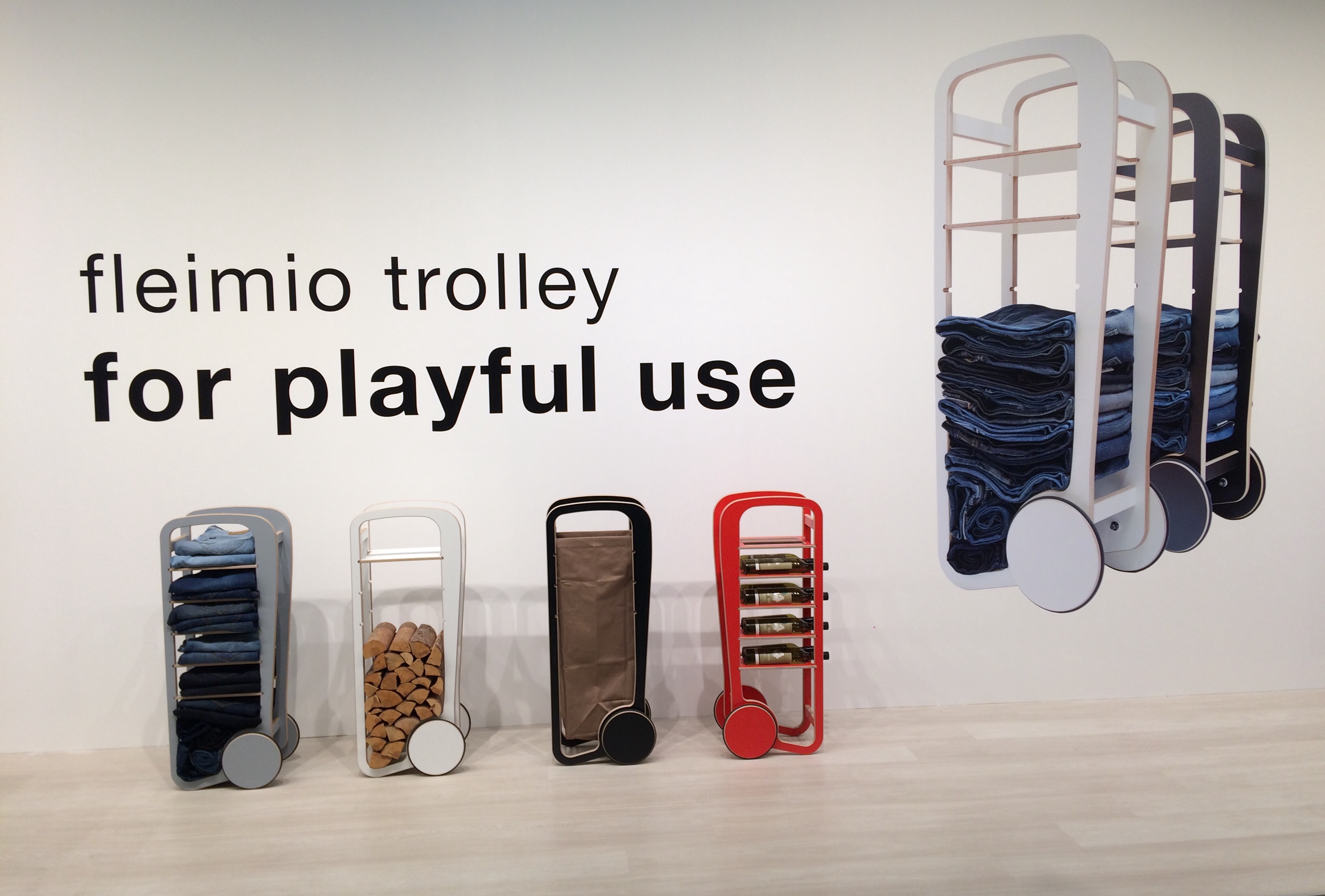 fleimio trolleys at stockholm furniture fair 2018