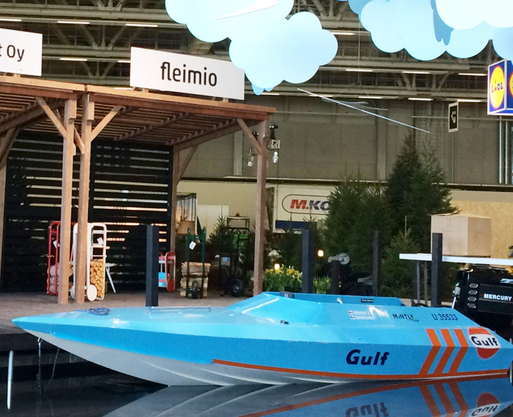 boat by the fleimio stand Spring Fair 2018