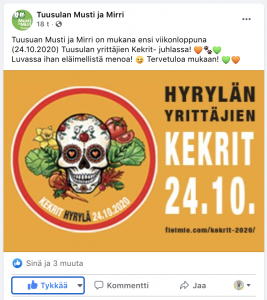 Musti ja Mirri facebook Kekri